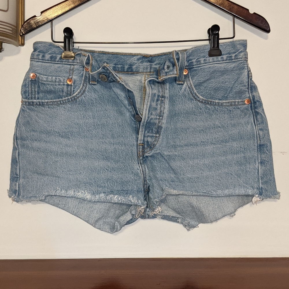 Levi's 501 Button Fly Denim Shorts